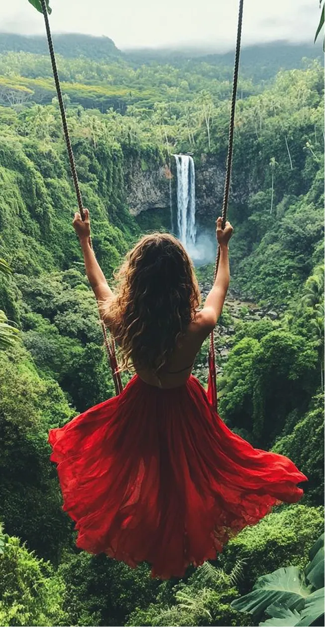 Happy friends exploring Bali together with a private driver guide